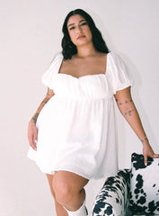 Let's Dance Mini Dress White Curve
