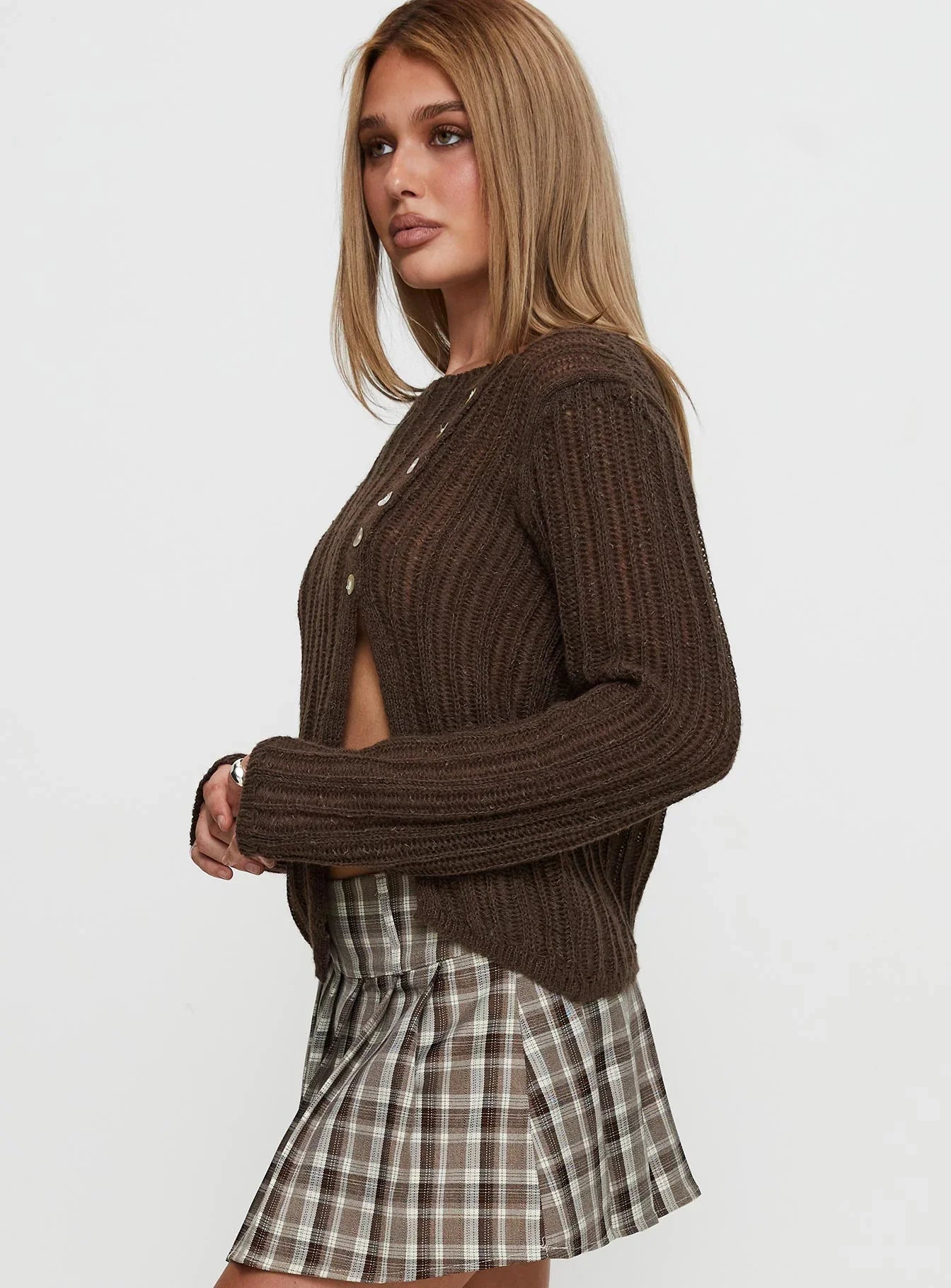 Lenker Knit Sweater Brown