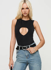 Jaxen Cut Out Bodysuit Black