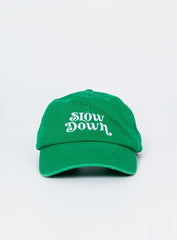 Slow Down Dad Cap Green