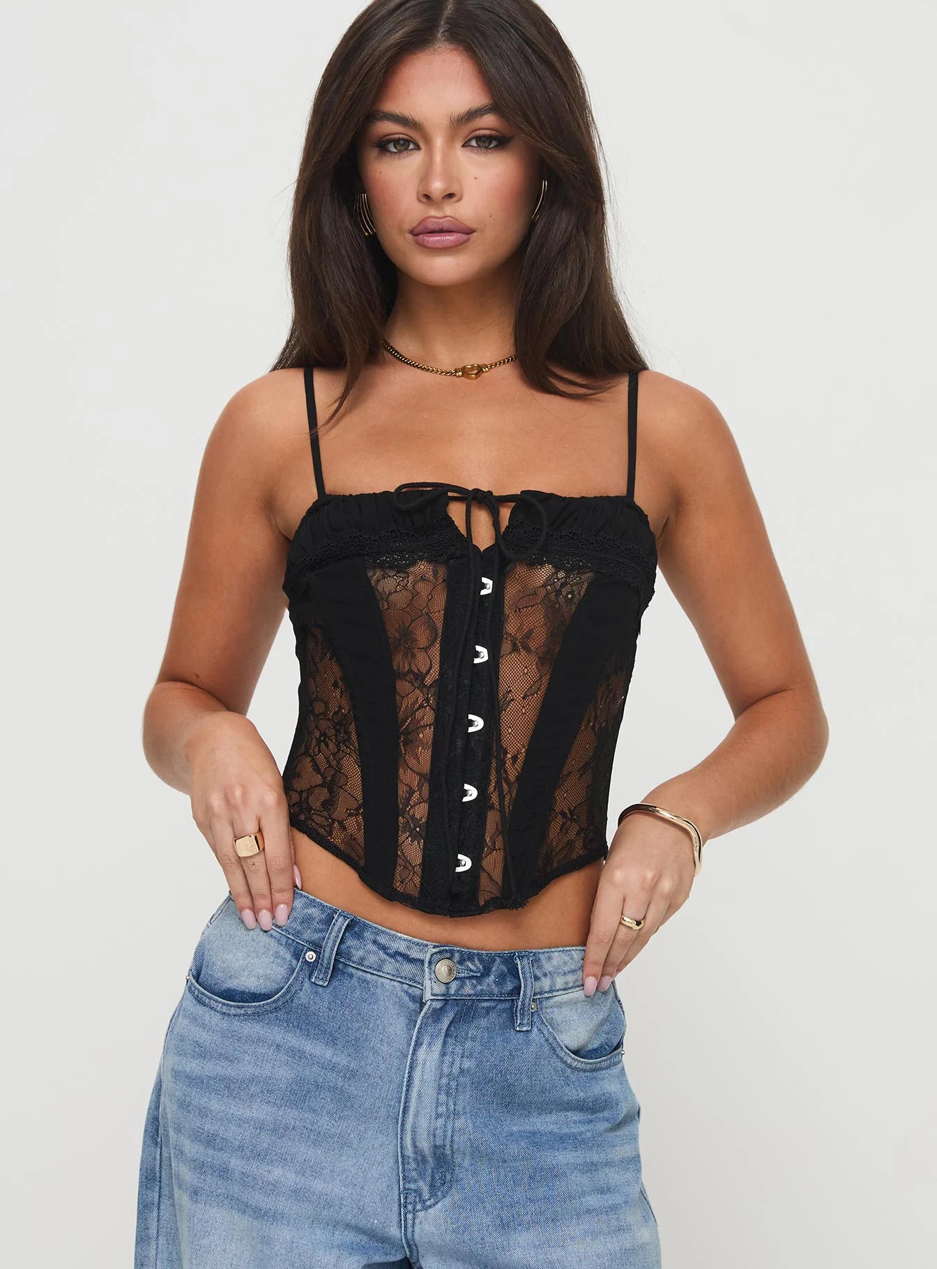 Sambo Corset Top Black