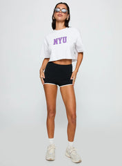 Nyu Track Tee White