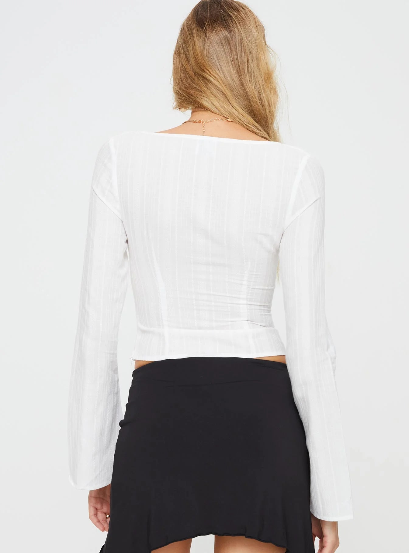 Forsyth Long Sleeve Top White