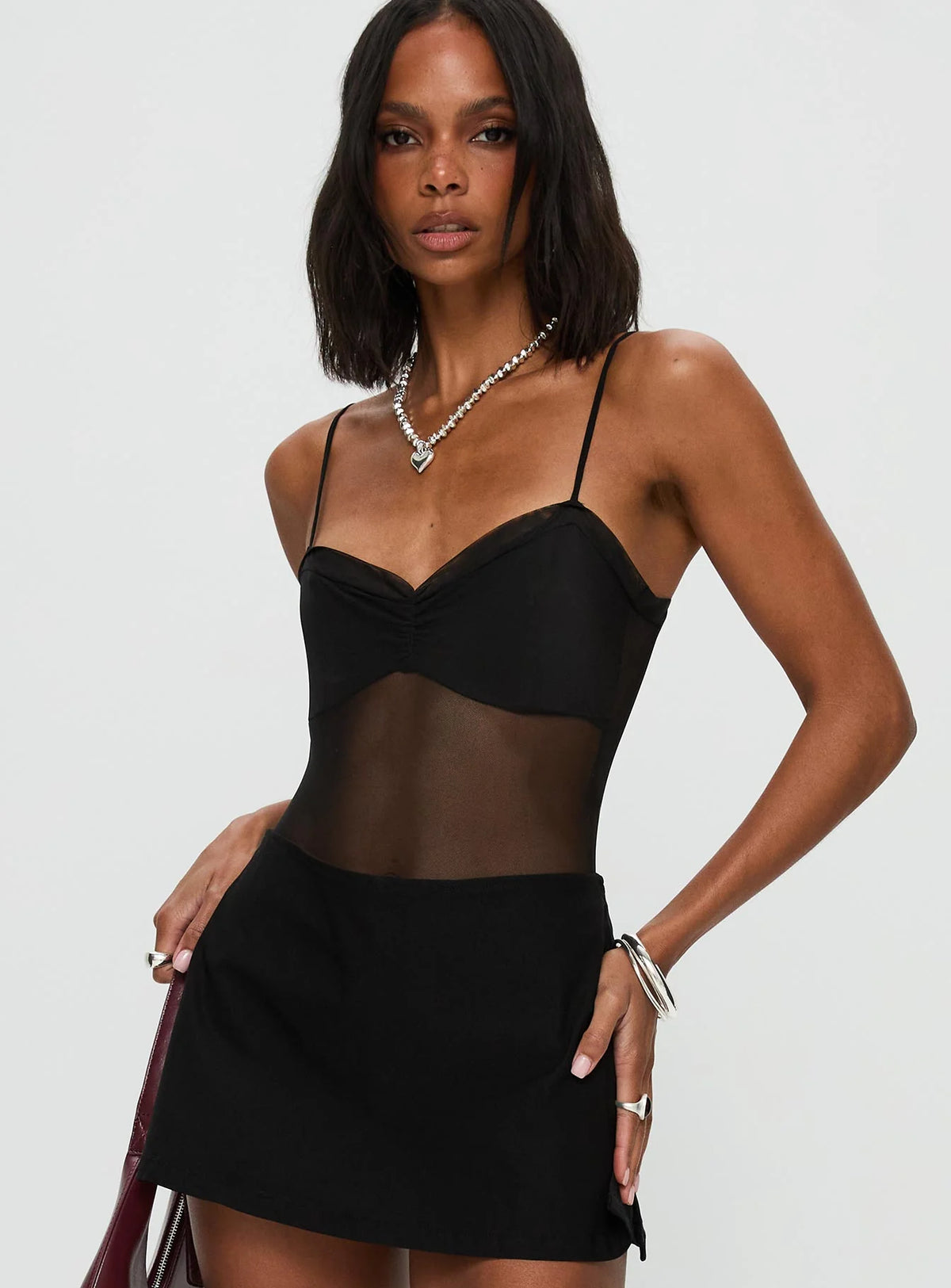 In The Club Bodysuit Black