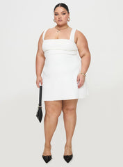 Bombshell Mini Dress White Curve
