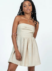 Kallie Mini Dress Beige