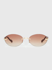 Katja Sunglasses Brown Gold