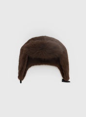 Woolfe Fluffy Hat Brown