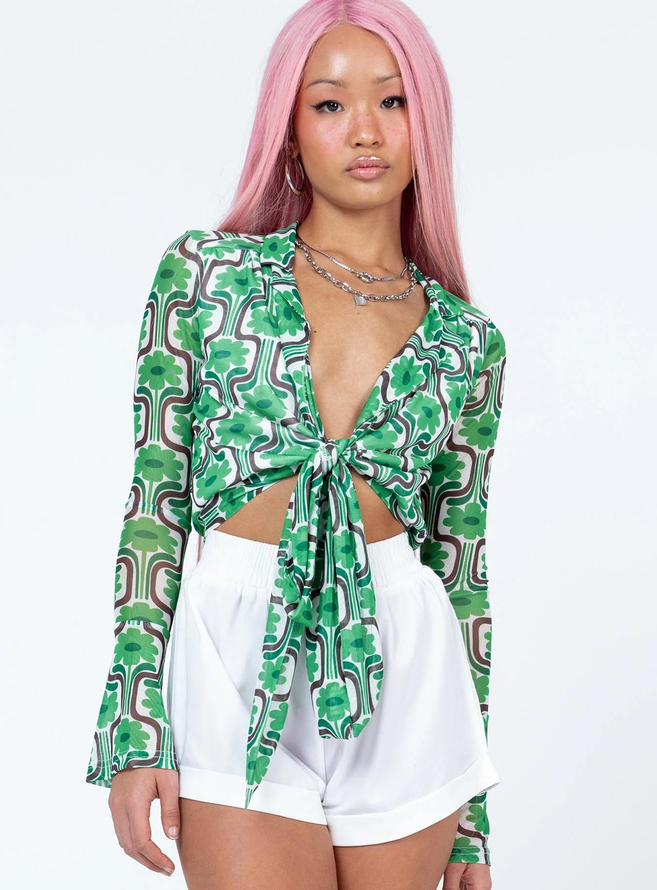 Rosabella Long Sleeve Top Green