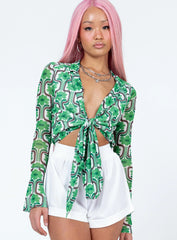 Rosabella Long Sleeve Top Green