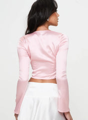 Lullers Long Sleeve Top Pink