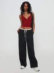 Mielle Top Burgundy