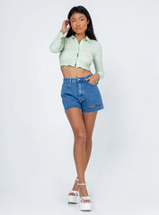Anson Long Sleeve Top Green