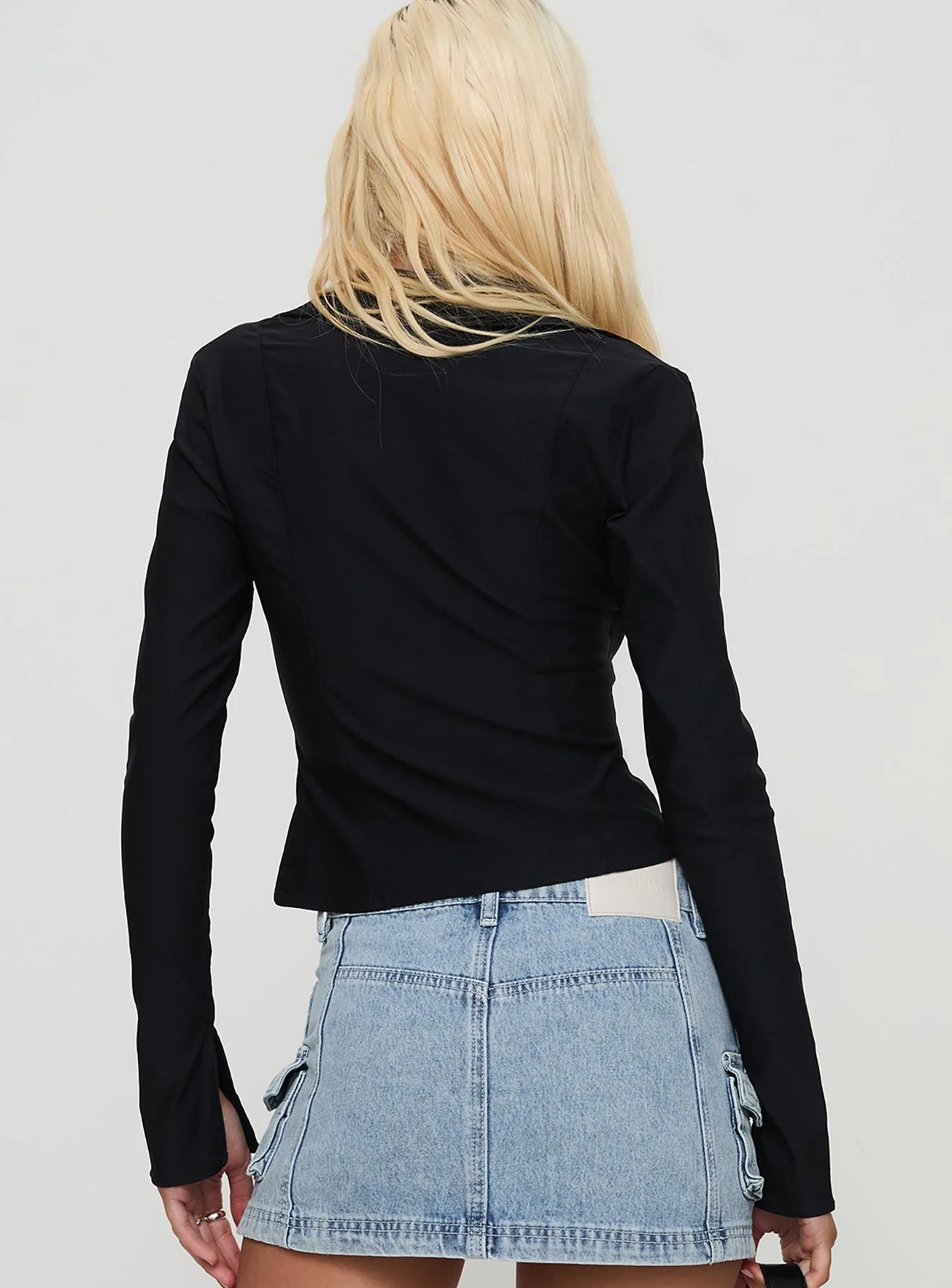 Witherspoon Long Sleeve Top Black