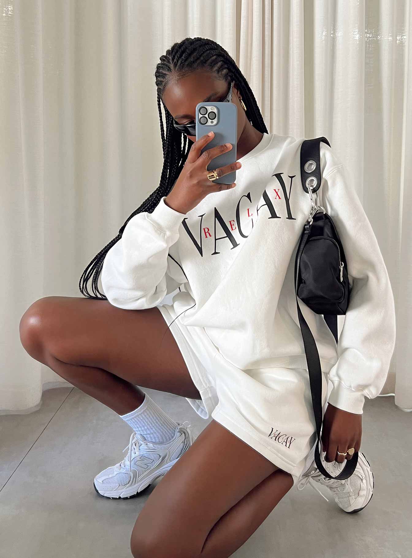 Vaycay Shorts White