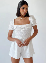 Leni Romper White