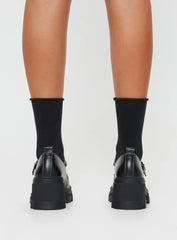 Entirely Mary Jane Heels Black