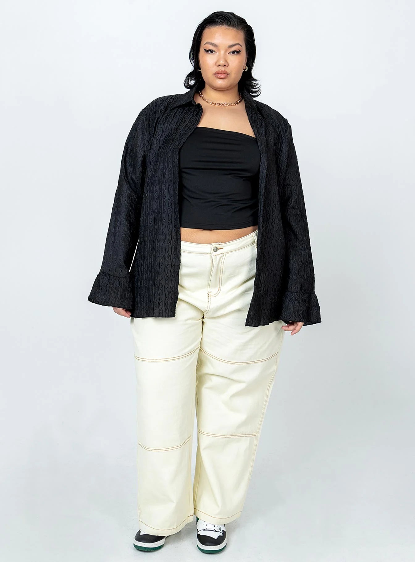 Chrisley Shirt Black Curve