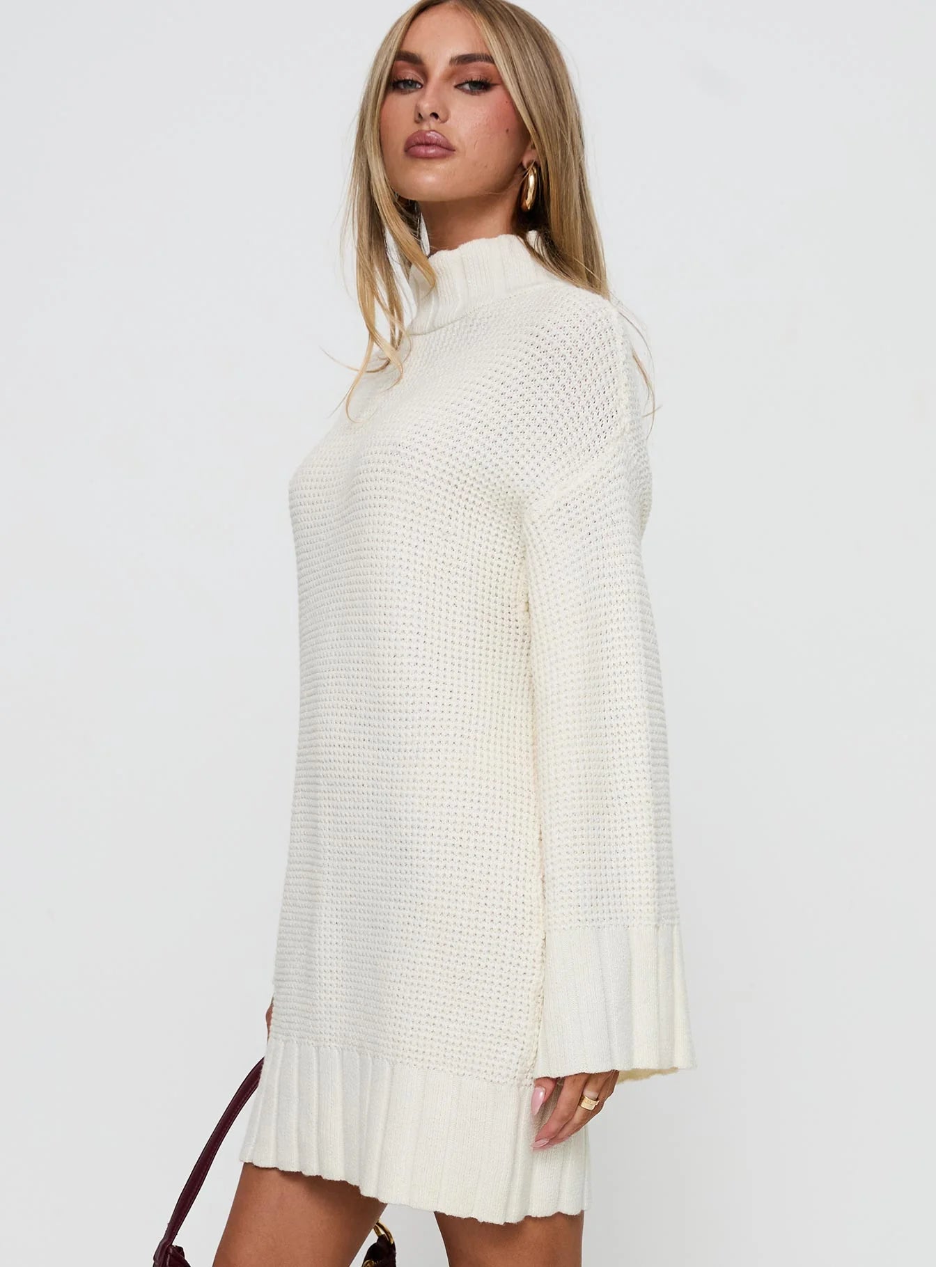 Tarin Knit Mini Dress Cream