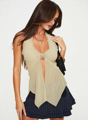 Butterflies Galore Top Beige