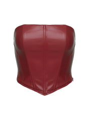 Batesville Strapless Top Red
