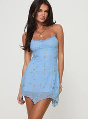 Harkin Mini Dress Blue