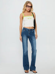 Heatrstruck Graphic Tank Top White