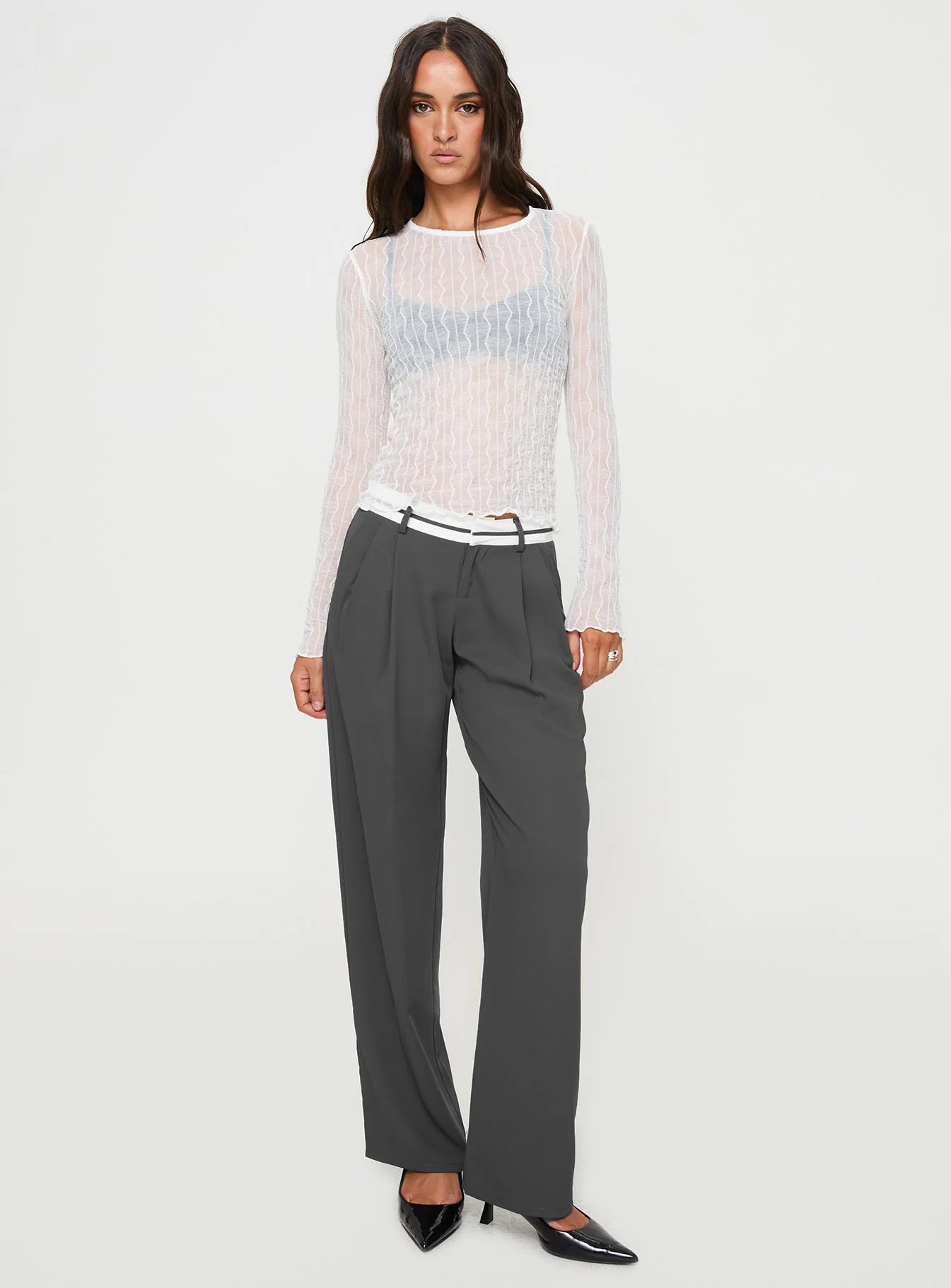 Macgraw Long Sleeve Top White