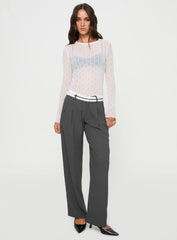 Macgraw Long Sleeve Top White