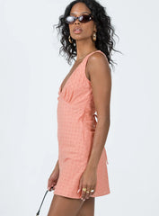 Nellie Mini Dress Rust