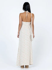 Delilah Maxi Dress White Multi