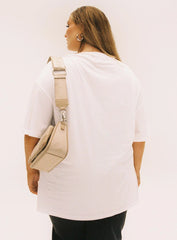 Organic Love The Earth Oversized Tee White Curve