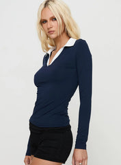 Challenger Long Sleeve Top Navy