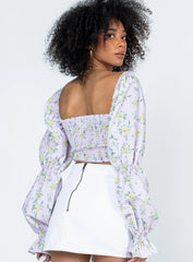 Portia Long Sleeve Top Lilac