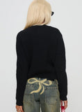 Rosalee Cardigan Black White