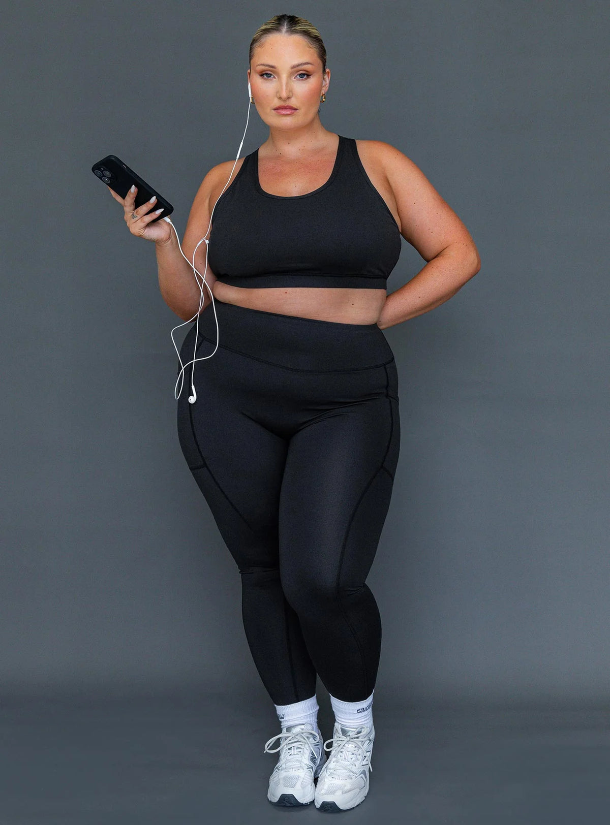 Unstoppable Activewear 7 8 Leggings Black Curve