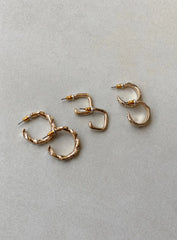 Naomie Earring Pack Gold
