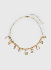 Lone Star Charm Neckalce Gold
