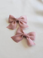 Noelene Hair Bows Pink