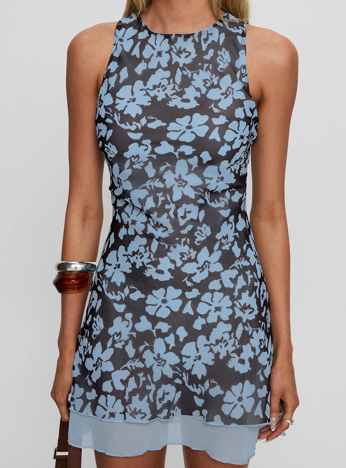 Buffie Mini Dress Brown Floral