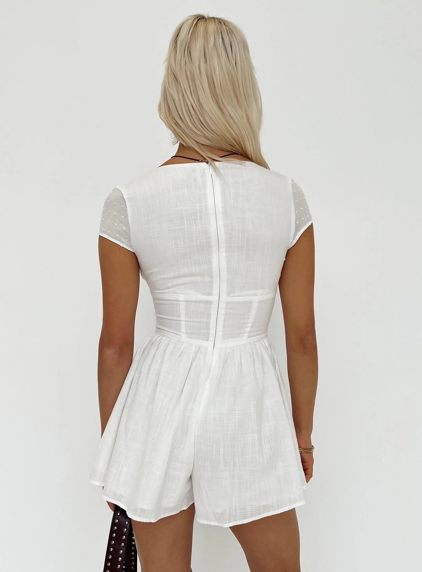 Marcelle Romper White