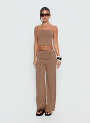 Timora Pants Brown Stripe