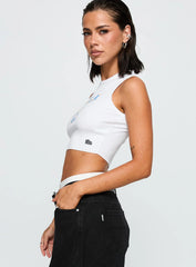 UCLA Cutoff Tank Top White