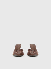 Boardroom Pointed Toe Heels Caramel Cow