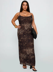 Knox Maxi Dress Leopard Curve