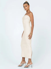 Jayan Strapless Maxi Dress White