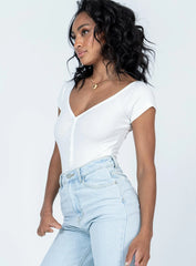 Wayne Bodysuit White