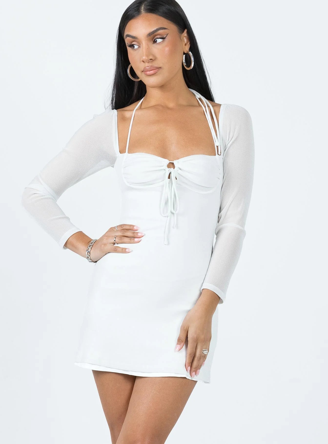 Stassie Mini Dress White
