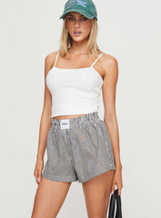 Sincar Boxer Shorts Black White Stripe