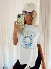 Quarterback Tee White